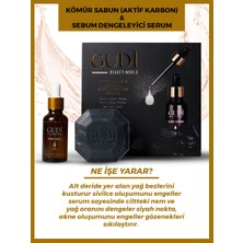 Gudi Aktif Kömür Sabunu 120 gr & Leke Karşıtı Serum 35 ml Cilt Bakım Seti