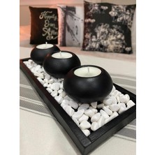 Mor Villa El Yapımı 3'lü Set,Mumluk,Dekoratif Mumluk,Tealight Mumluk,Hediyelik Eşya