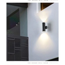 Full Reyon Beyaz Işık Ledli Modern Tasarım Çift Yönlü Iç ve Dış Mekan Aplik, Bahçe, Balkon, Kamelya Teras Aplik