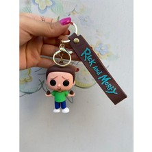 Piraye Gift Rick And Morty Silikon Anahtarlık Çanta Süsü-Morty