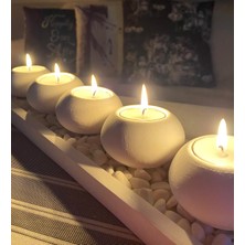 Mor Villa El Yapımı 5'li Set,Mumluk,Dekoratif Mumluk,Tealight Mumluk,Hediyelik Eşya