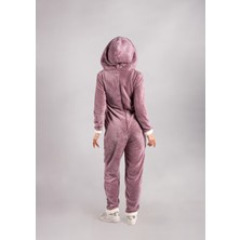 Seamount Kışlık Kapüşonlu Polar Peluş Tulum, Pijama Takımı