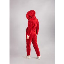 Seamount Kışlık Kapüşonlu Polar Peluş Tulum, Pijama Takımı