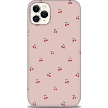 gmotp iPhone 11 Pro Max Kılıf Hd Baskılı - Kirazlar