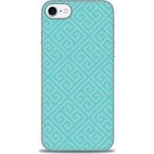 gmotp iPhone 7 Kılıf Hd Baskılı - Mavi Mozaik