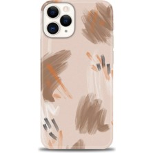 gmotp iPhone 12 Pro Max Kılıf Hd Baskılı - Kahve Çizgiler