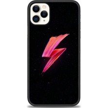 gmotp iPhone 11 Pro Max Kılıf Hd Baskılı - Pembe Şimşek