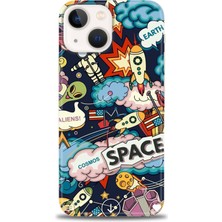 gmotp iPhone 14 Kılıf Hd Baskılı - Space