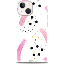 gmotp Iphone 15 Kılıf Hd Baskılı - Pembe ve Benekler