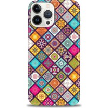 gmotp iPhone 15 Pro Kılıf Hd Baskılı - Renkli Mozaik