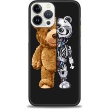 gmotp iPhone 15 Pro Max Kılıf Hd Baskılı - Ayı ve Iskeleti