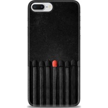 gmotp iPhone 8 Plus Kılıf Hd Baskılı - Kibrit Çöpleri