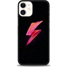 gmotp iPhone 12 Mini Kılıf Hd Baskılı - Pembe Şimşek