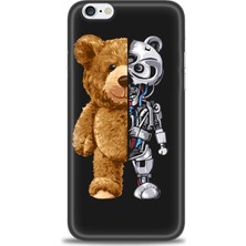 gmotp Apple iPhone 6 Kılıf Hd Baskılı - Ayı ve Iskeleti