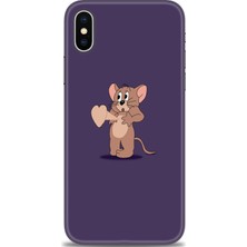 gmotp Apple iPhone Xs Kılıf Hd Baskılı - Aşık Jerry