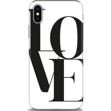 gmotp Apple iPhone Xs Kılıf Hd Baskılı - Love
