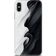 gmotp iPhone Xs Max Kılıf Hd Baskılı - Black And White