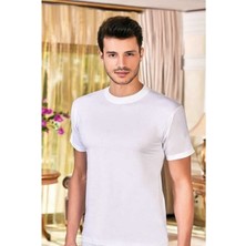 Berrak 1003 Erkek Tekli O Yaka -Beyaz - -54