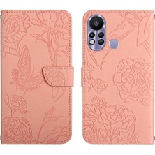 Manyi Mall - 9117 Bilek Kayışı Çiçekler ile Infinix Sıcak 11S Pu Deri Flip Kapak Için Kılıf (Yurt Dışından)