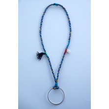 Lila Rosa Etnik Otantik Uzun Kolye