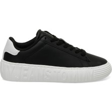 Tommy Hilfiger Tjw Leather Cupsole Ess Siyah Kadın Sneaker
