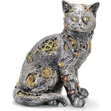 KENPAZAR Ece Store Polyester Kedi Figürü Dekoratif Hediyelik