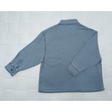 Jabber Kot Gömlek Erkek Çocuk Oversize Açık Mavi