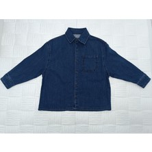 Jabber Kot Gömlek Erkek Çocuk Oversize Lacivert