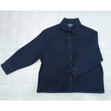 Jabber Kot Gömlek Erkek Çocuk Oversize Koyu Lacivert