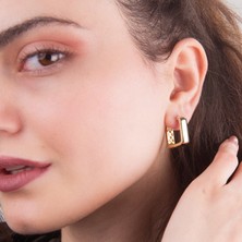 goldkupe 14 Ayar İtalyan Kare Altın Küpe 4,70 gr