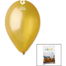 Futax GM-110-39 METALİK - ALTIN BALON 11&amp;apos;&amp;apos; - 28CM - 100 PARÇA (5690)