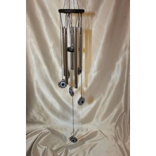 Rahan Deprem Çanı Rüzgar Zili Feng Şui Nazar Boncuk 5 Metal Borulu 01