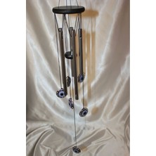 Rahan Deprem Çanı Rüzgar Zili Feng Şui Nazar Boncuk 5 Metal Borulu 01