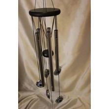 Rahan Deprem Çanı Rüzgar Zili Feng Şui Nazar Boncuk 5 Metal Borulu 01