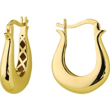 goldkupe 14 Ayar İtalyan Sade Altın Küpe 3,80 gr