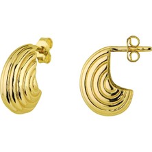 goldkupe 14 Ayar İtalyan Midye Altın Küpe 4,65 gr