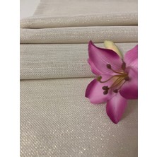 Zeren Home Keten Görünümlü Simli Linen Gold Runner 40 x 160