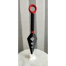 3D HAPPY Naruto Ninja Kunai Ekipmanı Biblo Dekoratif Aksesuar Aparat Siyah Narutobiç 26 cm