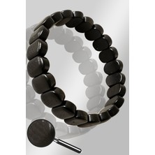 Tesbih Atölyesi Rolex Model Gold Obsidyen Taşı Bileklik