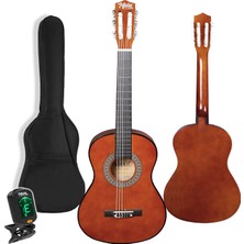 Midex CG-34BRW-PAK Kaliteli 34 Inç 1/2 Juniur Çocuk Gitarı Seti 4-8 Yaş Arası + Tuner Çanta Capo Askı Nota Sticker Pena Metod