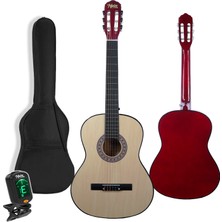 Midex CG-34NT-PAK Kaliteli 34 İnç 1/2 Juniur Çocuk Gitarı Seti 4-8 Yaş Arası + Tuner Çanta Capo Askı Nota Sticker Pena Metod