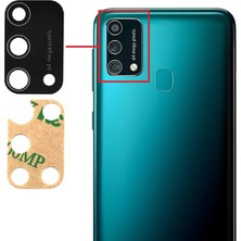 fodos Samsung Galaxy M21S Uyumlu Kamera Lensi Camı SM-F415F