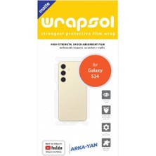 Wrapsol Samsung Galaxy S24 Mat Arka ve Yan Koruyucu Poliüretan Film