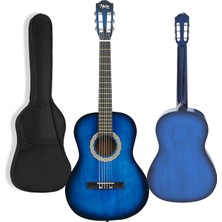 Midex CG-34BL Kaliteli 34 İnç 1/2 Juniur Çocuk Gitarı 4-8 Yaş Arası + Çanta Capo Nota Sticker Askı Pena Metod