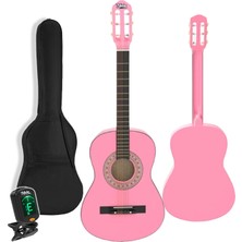 Midex CG-36PK-PAK Kaliteli 36 İnç 3/4 Juniur Çocuk Gitarı 8-12 Yaş Arası + Tuner Çanta Capo Askı Nota Sticker Pena Metod