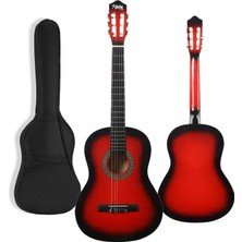 Midex CG-36RD Kaliteli 36 İnç 3/4 Juniur Çocuk Gitarı 8-12 Yaş Arası + Çanta Askı Capo Nota Sticker Pena Metod