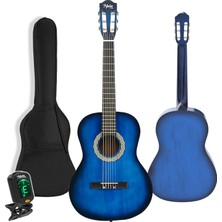 Midex CG-36BL-PAK Kaliteli 36 İnç 3/4 Juniur Çocuk Gitarı 8-12 Yaş Arası + Tuner Çanta Capo Askı Nota Sticker Pena Metod