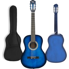 Midex CG-36BL Kaliteli 36 İnç 3/4 Juniur Çocuk Gitarı 8-12 Yaş Arası + Çanta Askı Capo Nota Sticker Pena Metod