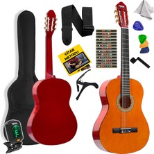 Midex CG-36OR-PAK Kaliteli 36 Inç 3/4 Juniur Çocuk Gitarı 8-12 Yaş Arası (Çanta Tuner Askı Pena Metod)
