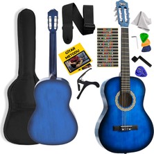 Midex CG-270BL Klasik Gitar 4/4 Yetişkin Boy Sap Ayarlı Full Set